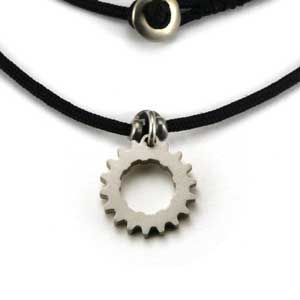 Bike Cog Charm Necklace