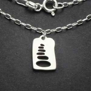 Cairn Charm Necklace Sterling