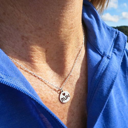 Love 2 Run Charm Necklace