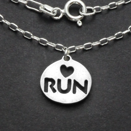 Love 2 Run Charm Necklace