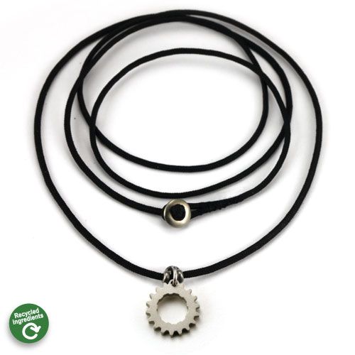 Bike Cog Charm Necklace