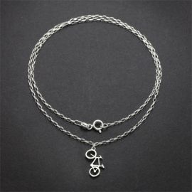 Mountain Bike Charm Necklace