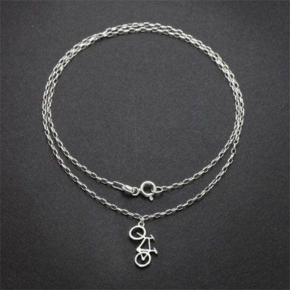 Mountain Bike Charm Necklace