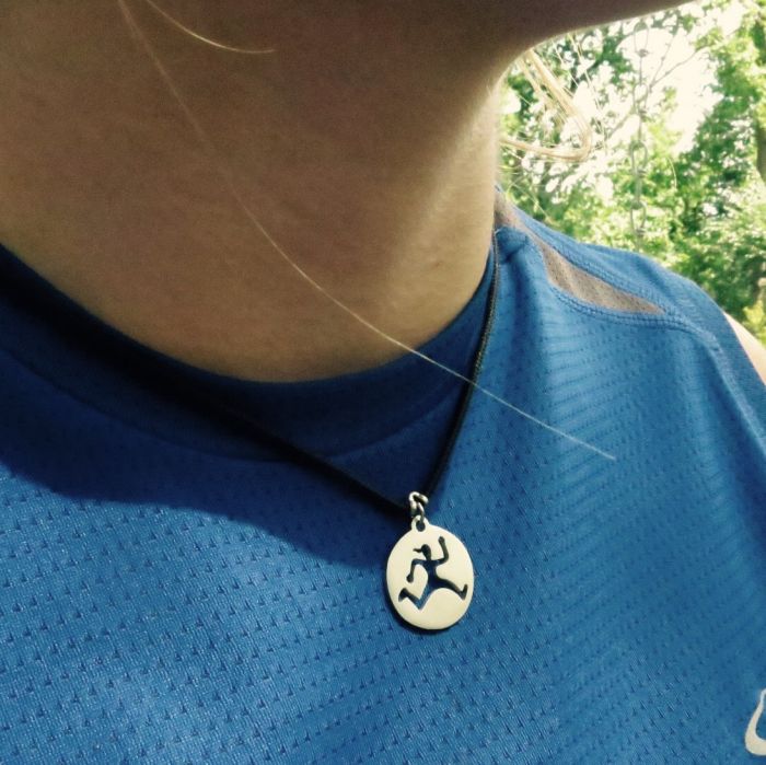 Run Trail Gal Pendant