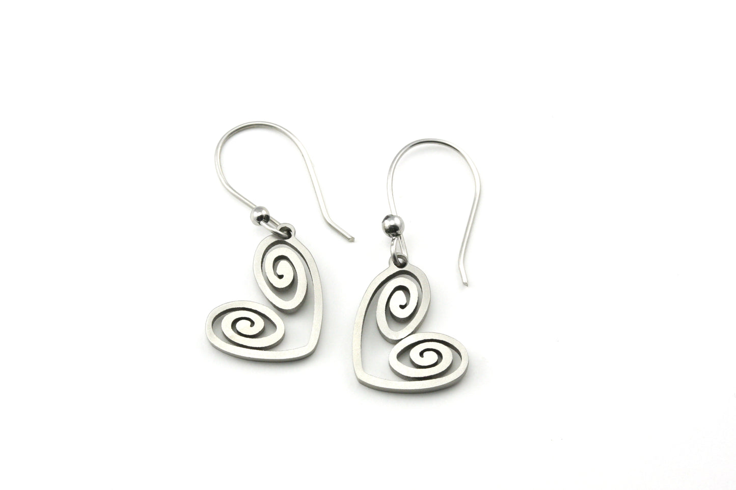 Heart Swirl Earrings