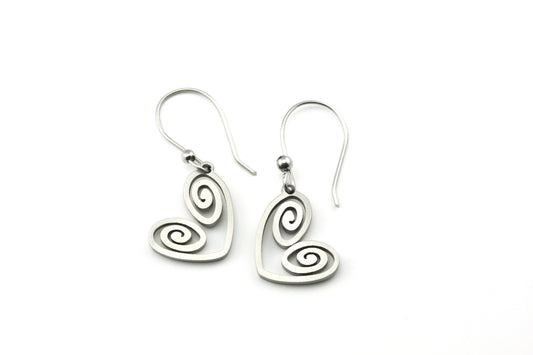 Heart Swirl Earrings