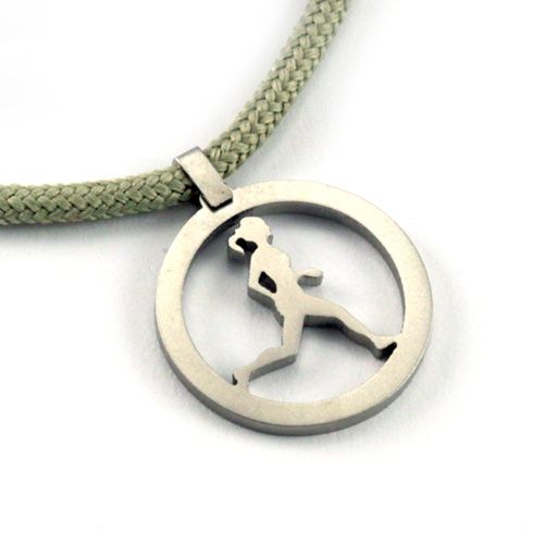 Running Gal Necklace - Sage