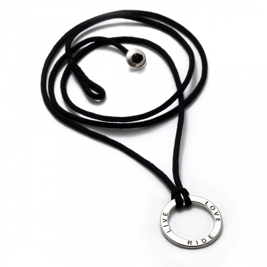 Live Love Ride Ring Necklace