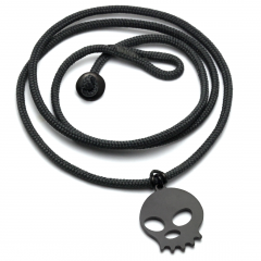Black Cog Head Necklace