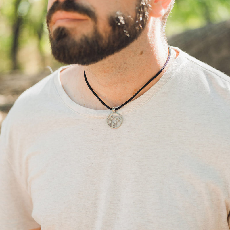 The Happy Camper Geo-Mountain Necklace