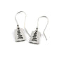 Cairn stacked stone earrings in stainless steel