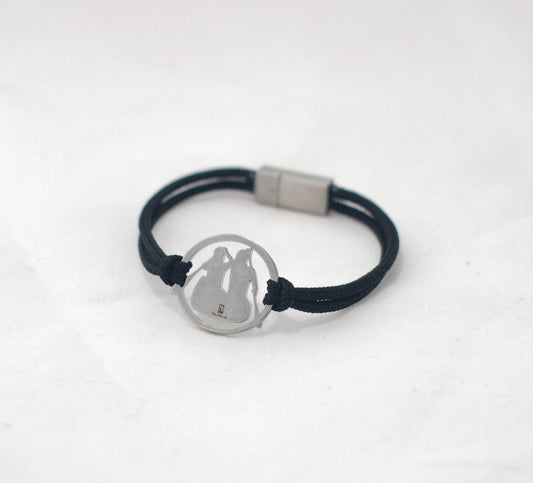 Stainless steel canoe canoeing bracelet