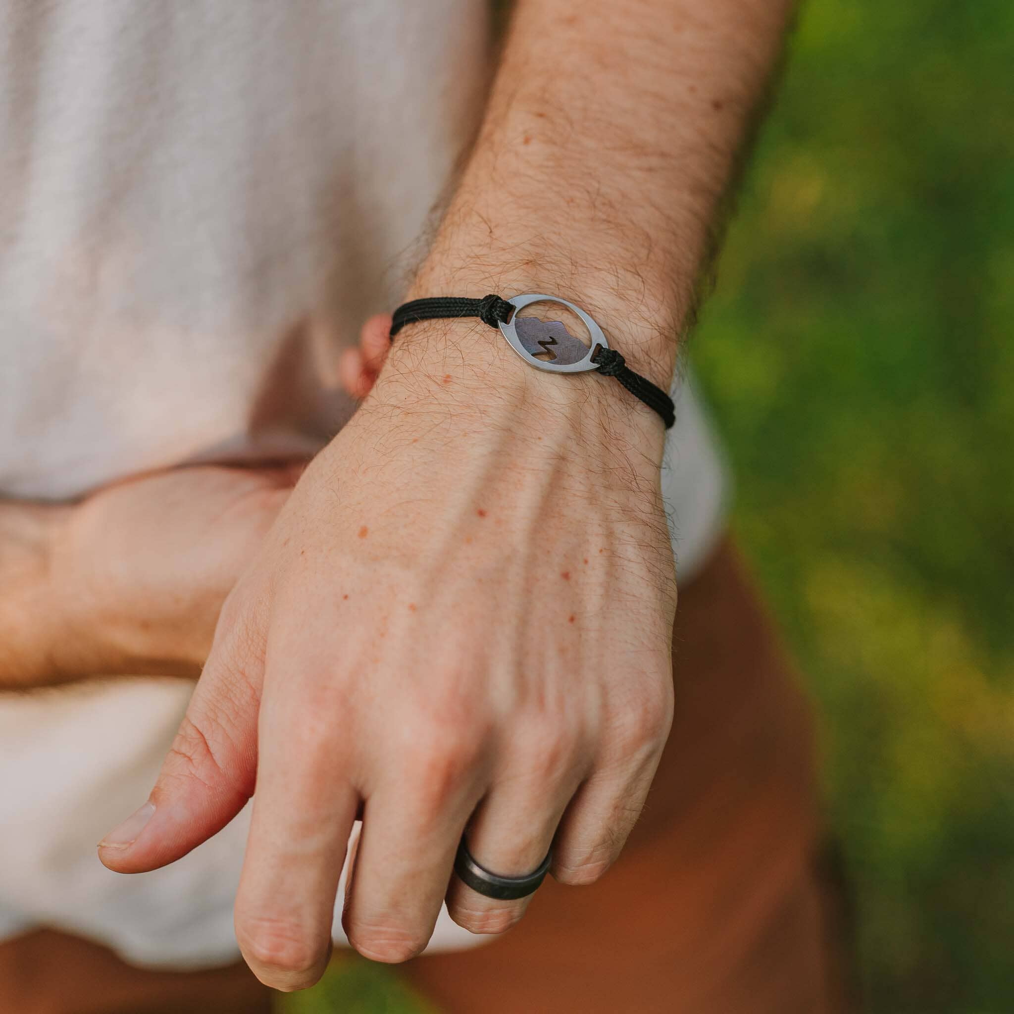 Mens clearance mountain bracelet