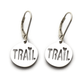 Trail hike love earrings in stainless steel 